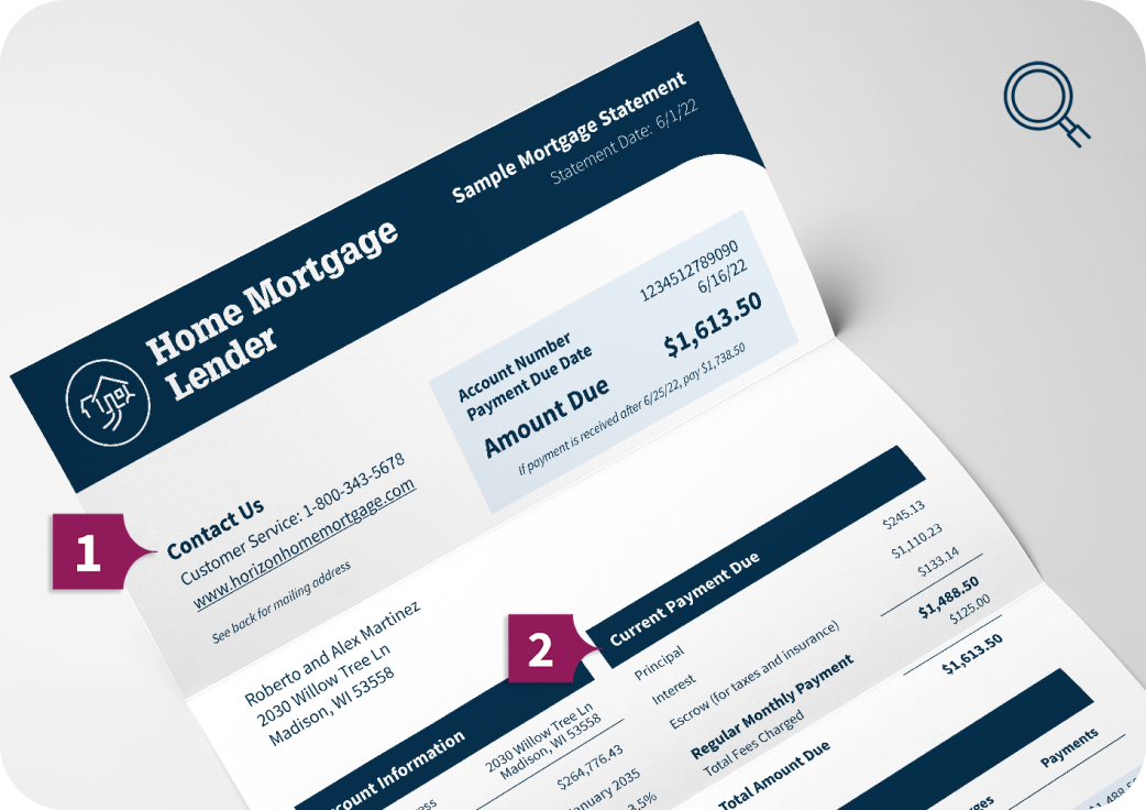 Own Monthly Mortgage Statement
